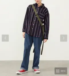EDWIN ワイドペインターデニムパンツ