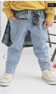 新品未使用　BREEZE　ブリーズ　CHEF WEAR ストライプパンツ