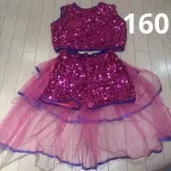 ★スパンコール　チュールショートパンツ　ピンク×ブルー　ダンス衣装　ハロウィーン