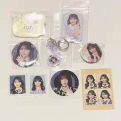 野口衣織 缶バッジ ネームバッジ IDフォト ステッカー 4カット