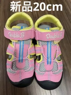 Double.B キッズサンダル◼️20サイズ ピンク
