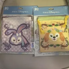 ディズニーシー ダッフィー＆フレンズ20周年 巾着 ステラルー クッキーアン