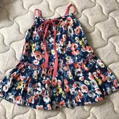 韓国子供服 花柄 キャミ ワンピース 90 100