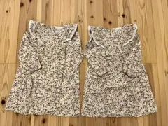 双子 女の子 95 100 110 120 お揃い ワンピース
