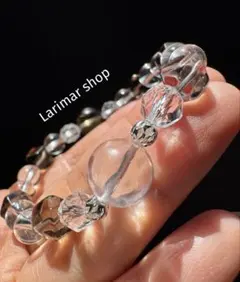 コロコロスターローズクォーツとコロコロスモーキーブレスレット