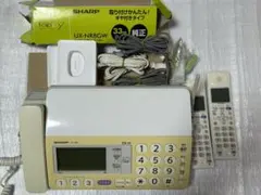 SHARP UX320 FAX付き電話機　子機2台　インクリボン1本付き