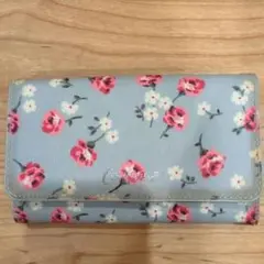 Cath Kidston 二つ折り財布 花柄 ライトブルーのサムネイル