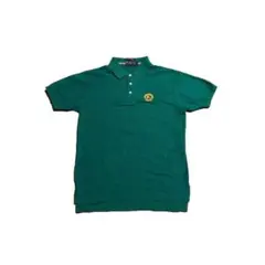 90s USA製 BURBERRY LONDON ポロシャツ 緑 ノバチェック