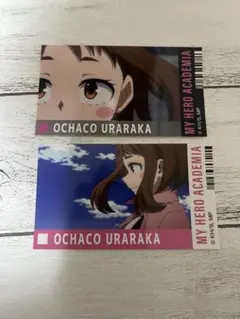 ヒロアカ　メモリーカットステッカー　麗日お茶子