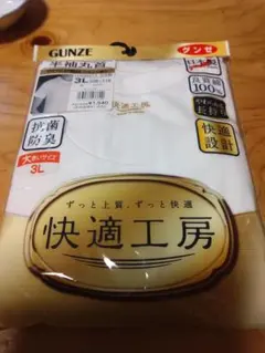 GUNZE グンゼ　快適工房　半袖丸首　3L 大きいサイズ　肌着　綿100％