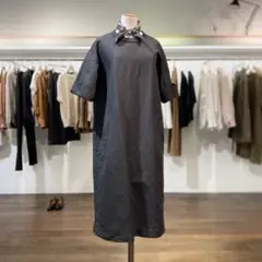 MHL. マーガレットハウエル コットンワンピース ブラック Aライン