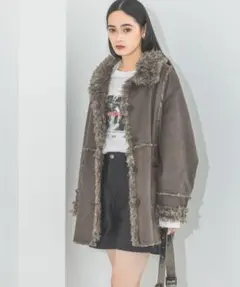 JEANASIS／リバーシブルムートンファーブルゾン