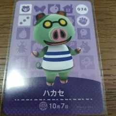 あつまれどうぶつの森　amiiboカード　ハカセ