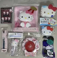 【まとめ売り】ハローキティ　氷のう 歯ブラシ&コップセット シリコンポーチ　８点