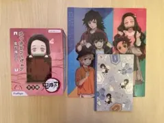 鬼滅の刃　ひっかけフィギュア　クリアファイル　ノート