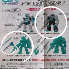 ど*！様 モビルスーツアンサンブル　初音ミクカラーバージョン　ザク　ガンダム