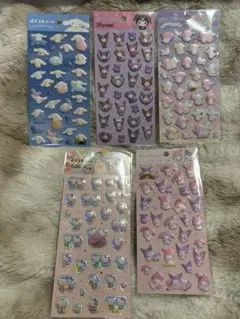 サンリオ　ぷくっとシール　 5枚セット