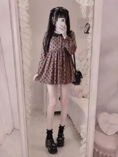 地雷コーデ♡量産型　ワンピース　Mサイズ　dazzlinのサムネイル
