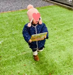 petit main中綿コート 110cm ネイビー