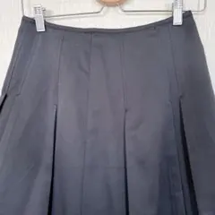 ✨️一点もの✨️11AR 膝丈プリーツフレアスカート ブラック 冠婚葬祭 通勤