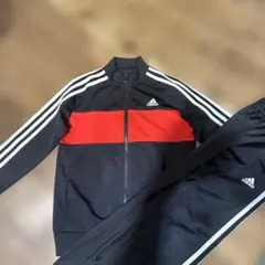 adidas ブラックジャージ 3本ライン