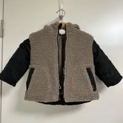 COMME CA ISM ボア フード付き アウター