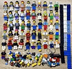 ア*ー様 【ジャンク】レゴ　ミニフィグ　パーツ　51体分+足41個+α おまけ