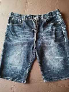 ダークブルーデニムショートパンツ