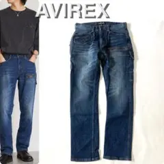 AVIREX アヴィレックス デニム 多機能ポケット ギアパンツ カーゴパンツのサムネイル