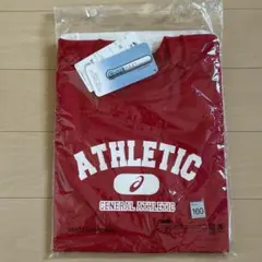 未使用　Tシャツ　160サイズ　アシックス　赤　冷感素材のサムネイル