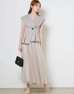 スナイデル　snidel クラッシックジレジャケット　プリーツスカート4点セット