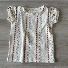 softcheese Tシャツ花柄100サイズ