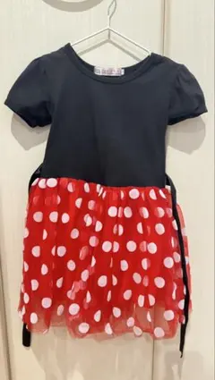 ミニー風ワンピース 110cm コスプレ ハロウィン