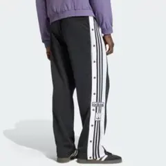 アディダスオリジナルス トラックパンツ ロゴ 黒白 3XL
