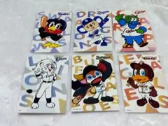 プロ野球チップスカード　マスコット　６種セット　つば九郎　ドアラ　クラッチ等