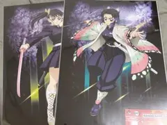 《ポスト箱発送》一番くじ鬼滅の刃　G賞 クリアポスター 胡蝶しのぶ 栗花落カナヲ