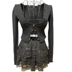 カーディガン ダークコア コケット snidel フェアリーグランジ y2k