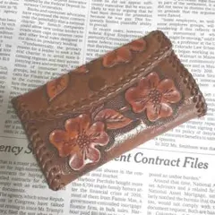 手作り革製コインケース