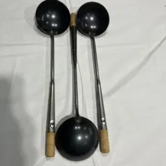 中華お玉 3本セット 鉄製 木柄のサムネイル