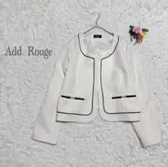 アッドルージュ　大きいサイズ　ノーカラー ジャケット セレモニー 卒園式 入学式