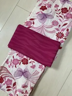 撫松庵　綿浴衣　蝶と撫子のサムネイル