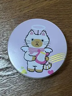 CACAOCAT缶 カカオキャット 空き缶 ピンク シロネコ