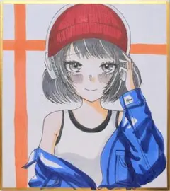 ♡ 手描きイラスト オリジナル 色紙 アナログ ♡ - メルカリ