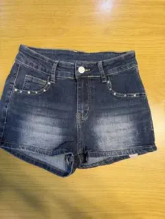 SHEIN XS デニムショートパンツキラキラ