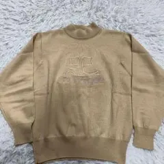 クレージュ ニットセーター ビッグロゴ刺繍 y2k ヴィンテージ メリノウール
