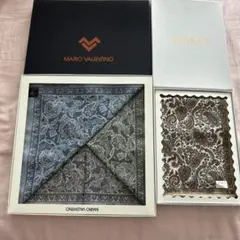 ペイズリー柄ハンカチ4枚 MARIO VALENTINO 3枚　WAKO1枚