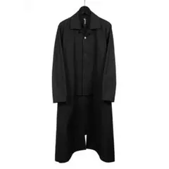 Ground Y ブラック ステンカラーコート メンズ Yohji Yohji Yamamoto & Ground Y 2024-25AW コートスタイリング -FASCINATE
