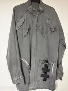 Y2K テック ミリタリージャケット カナダ軍風 ジップ ギミックジャケットのサムネイル