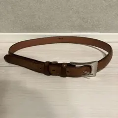 昭和レトロ レザー ベルト 細ベルト スリムベルト バックルベルト バックル