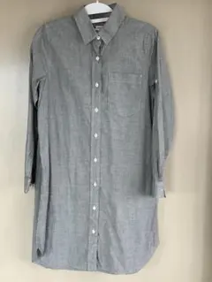 HIROMI YOSHIDA　グレー ロングシャツ長袖　日本製